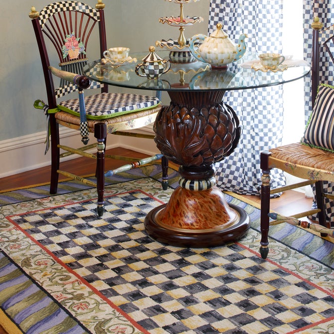 Courtly Check Purple & Green 5' x 8' Rug image number 4
