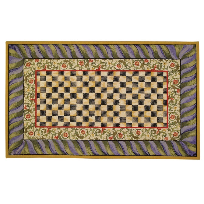 Courtly Check Purple & Green 5' x 8' Rug image number 0