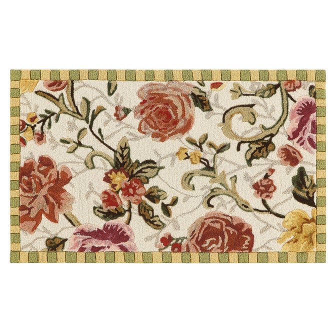 Golden Peonies 2'3' x 3'9" Rug image number 0