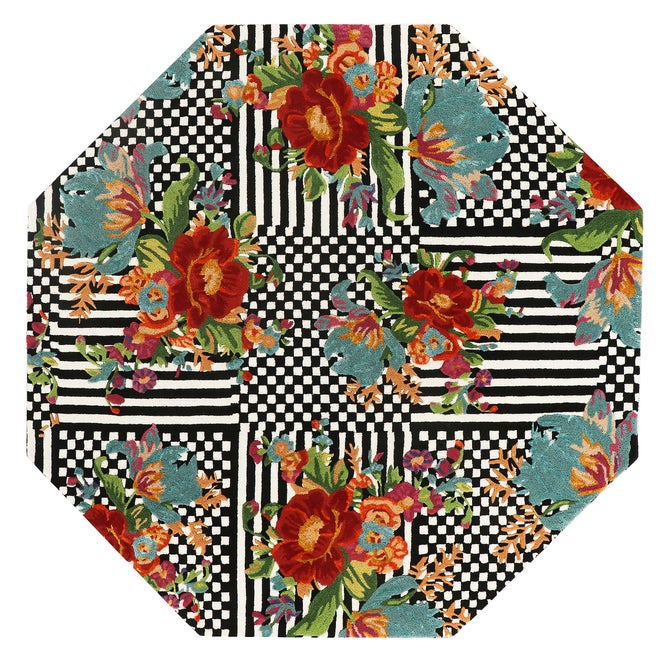 Courtly Flower Market 6' Octagon Rug image number 0