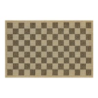 Black Check 3' x 5' Indoor/Outdoor Rug