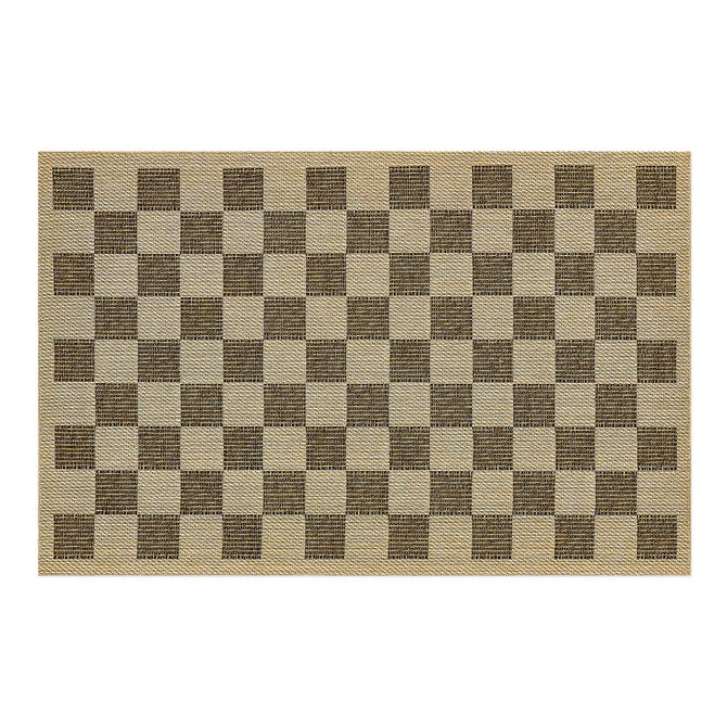 Black Check 3' x 5' Indoor/Outdoor Rug image number 0