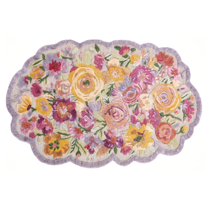 Scalloped Flower Meadow 3' x 5' Rug image number 0