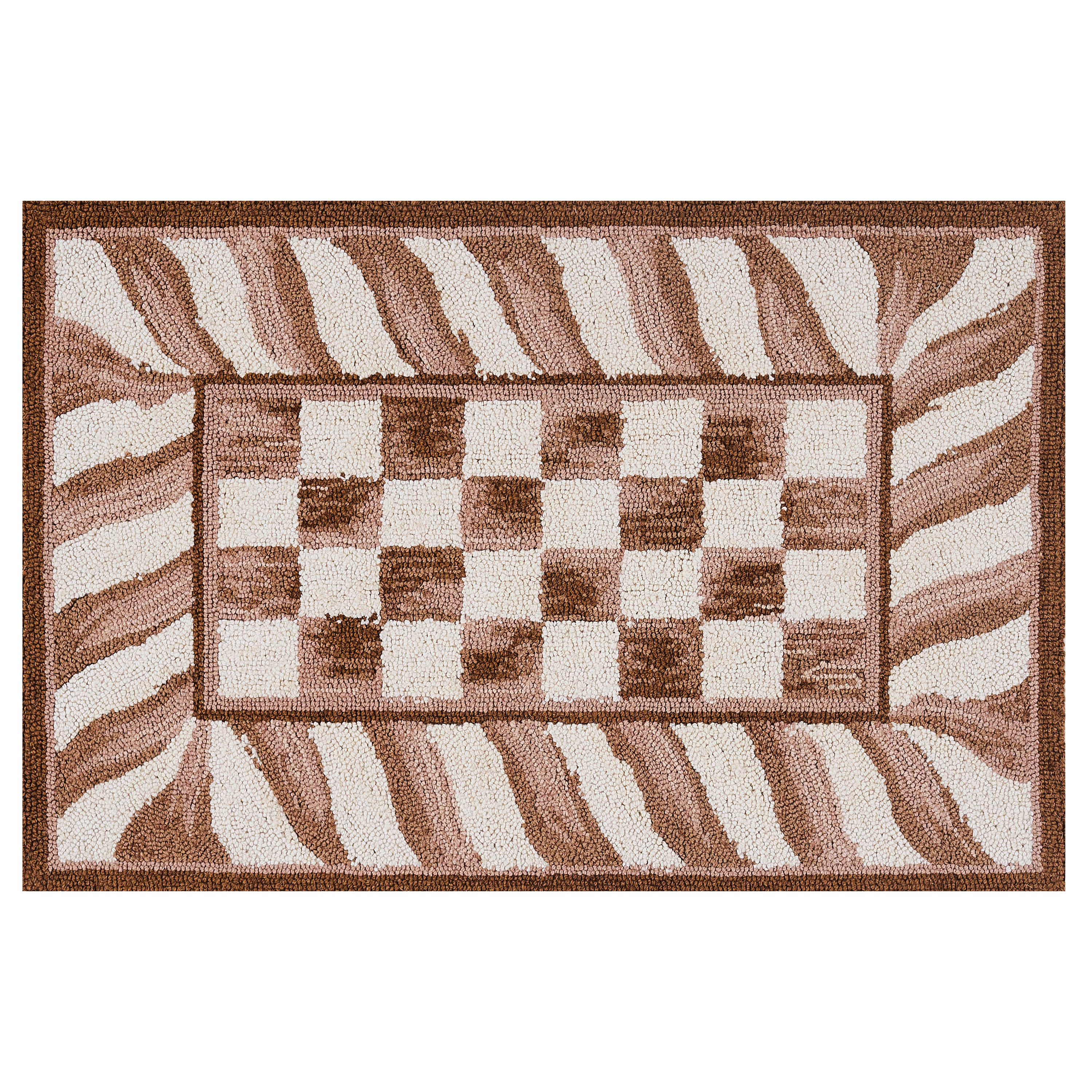 MacKenzie-Childs | Mocha Check 2' x 3' Rug