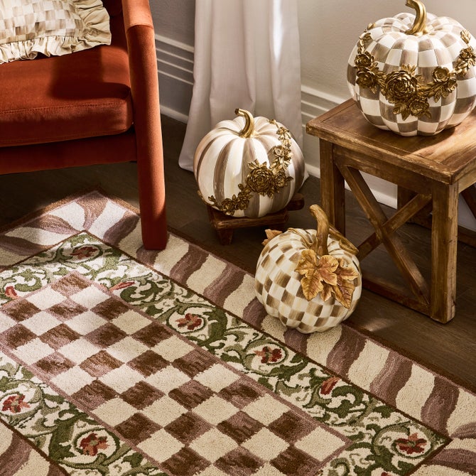 Mocha Check 5' x 8' Rug image number 1