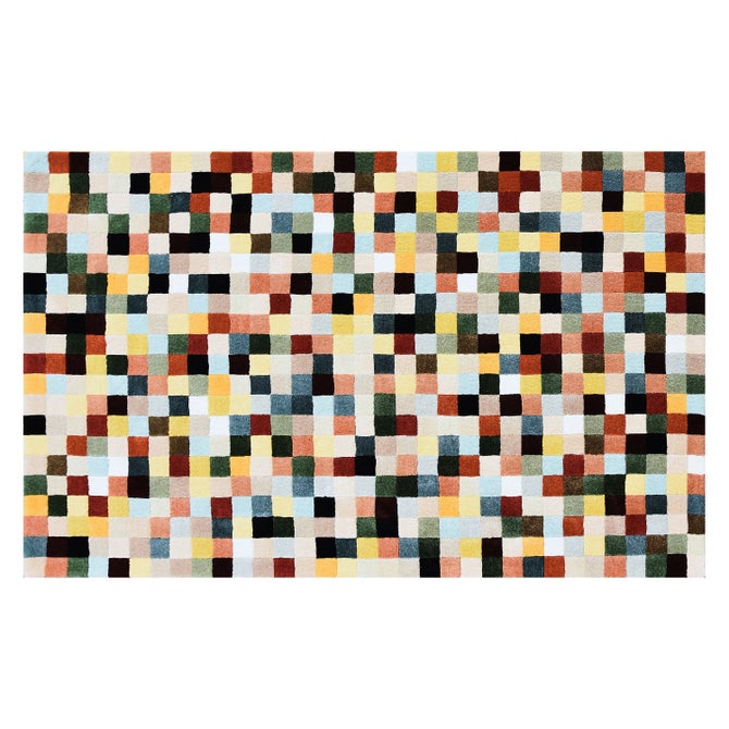 Multicolor Checkerboard 5' x 8' Rug image number 0