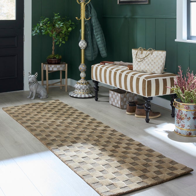 Cocoa Checkerboard 2'6" x 8' Runner image number 1