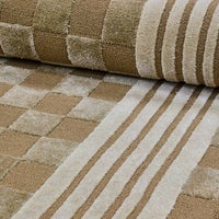 Mocha Tonal Check 2'3" x 3'9" Rug