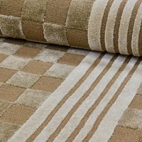 Mocha Tonal Check 5' x 8' Rug