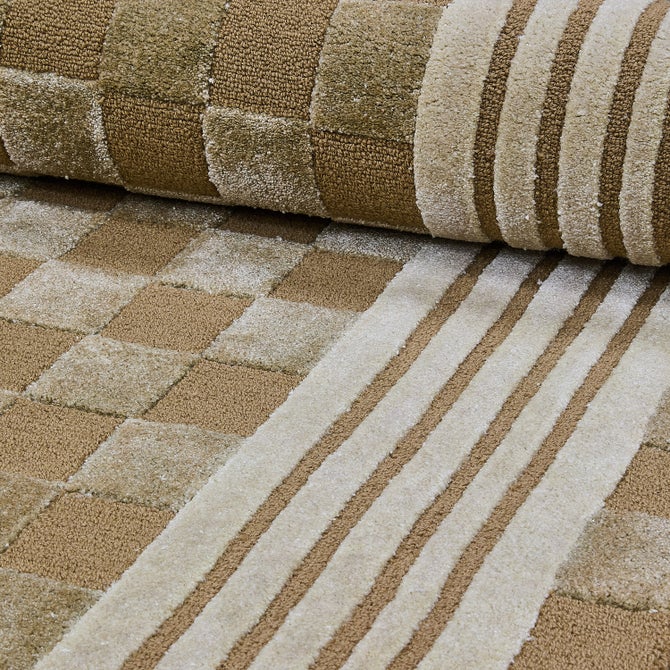 Mocha Tonal Check 8' x 10' Rug image number 2