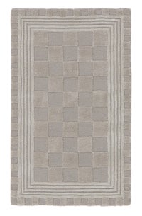 Light Grey Tonal Check 2'3" x 3'9" Rug