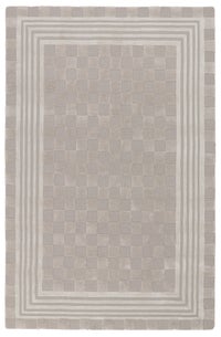 Light Grey Tonal Check 5' x 8' Rug