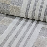 Light Grey Tonal Check 8' x 10' Rug