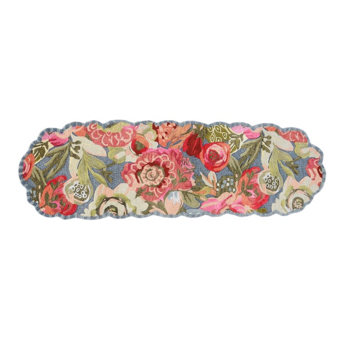 Sea Garden Floral 2'6" x 8' Runner image number 0