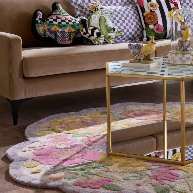 Sea Garden Floral 6' Round Rug image number 1