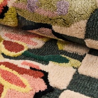 Ranunculus and Checks 3' x 5' Rug