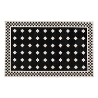 Black Tile Hair on Hide 5' x 8' Rug