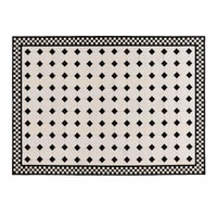 White Tile Hair on Hide 8' x 10' Rug