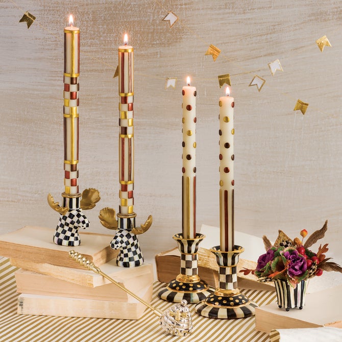 Courtly Check Moose Candlesticks - Set of 2 image number 6