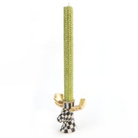 Courtly Check Moose Candlesticks - Set of 2