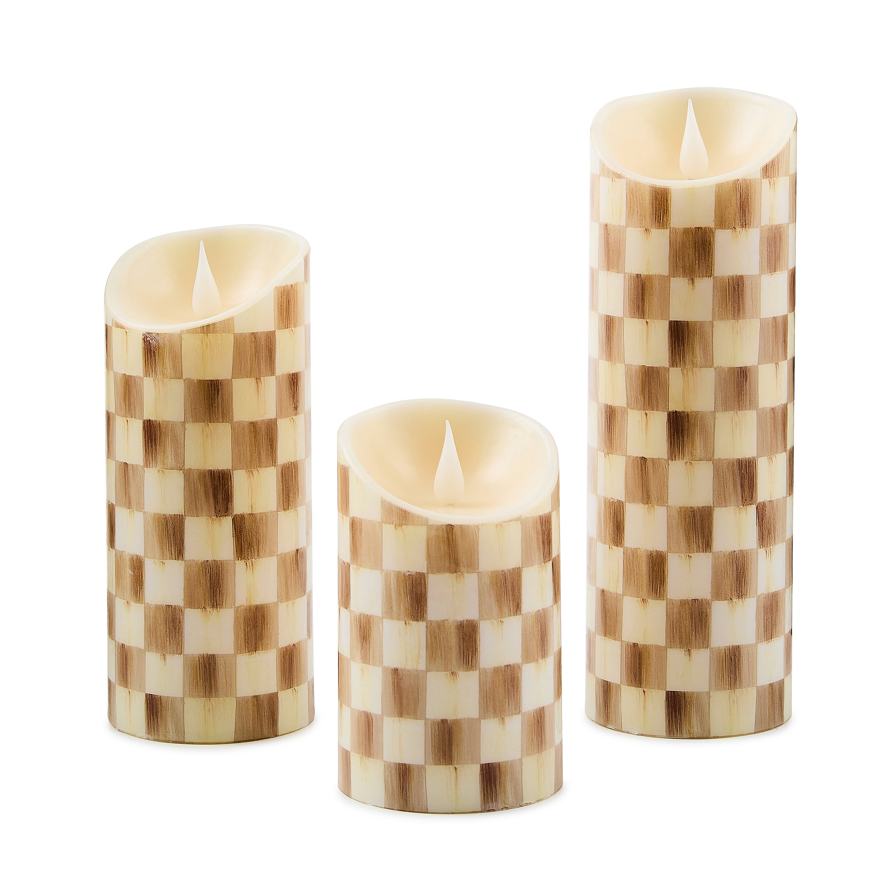 MacKenzie-Childs | Mocha Check Flameless 5