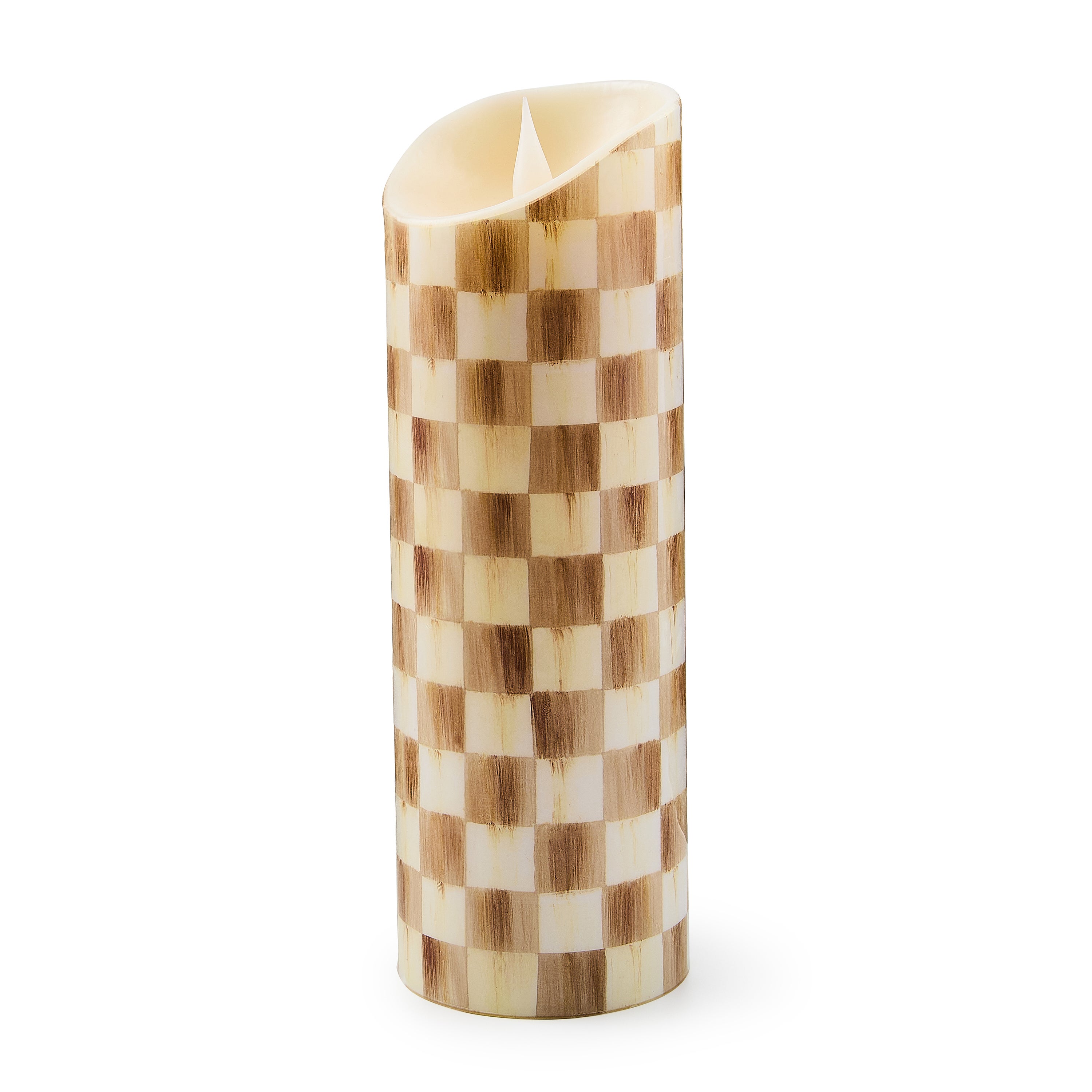 MacKenzie-Childs | Mocha Check Flameless 9