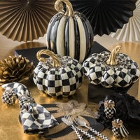 Beaded Harlequin Squashed Pumpkin