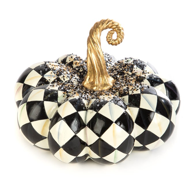 Beaded Harlequin Squashed Pumpkin image number 0