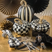 Beaded Stripe Pumpkin - Medium