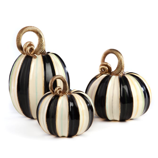 Elegant Stripe Small Pumpkin image number 2