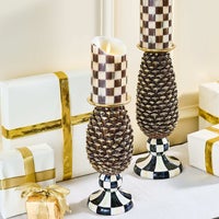Courtly Check Flameless 5" Pillar Candle