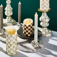 Courtly Check Flameless 5" Pillar Candle