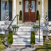 Courtly Check Pedestal Urn