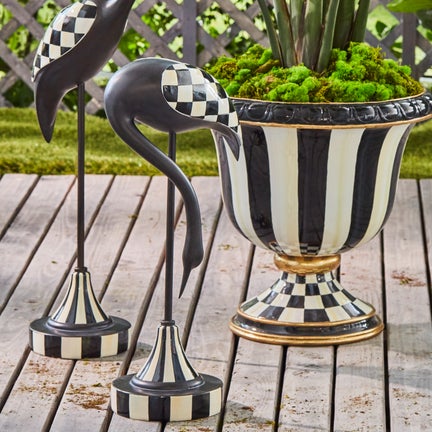Courtly Stripe Urn
