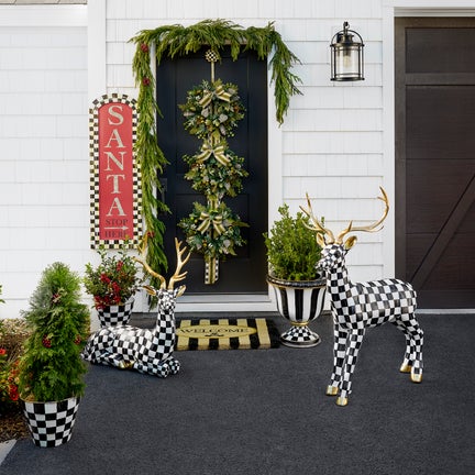 Courtly Check Outdoor Resting Deer