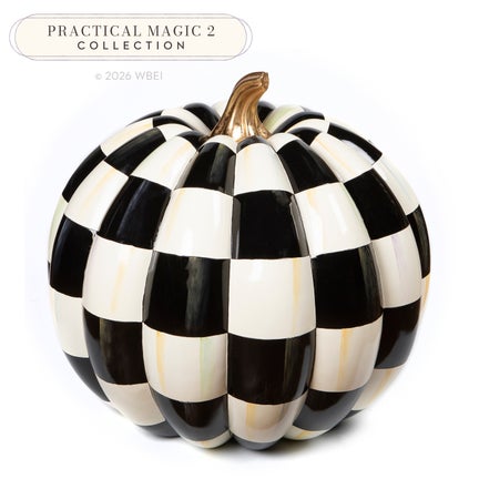 Courtly Check Outdoor Pumpkin