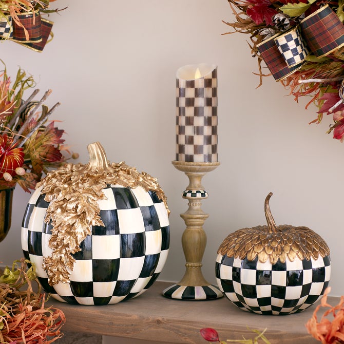 Courtly Check Gold Foliage Pumpkin image number 1