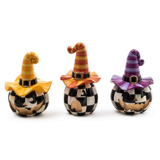 Mini Happy Jack Pumpkins, Set of 3 image number 0