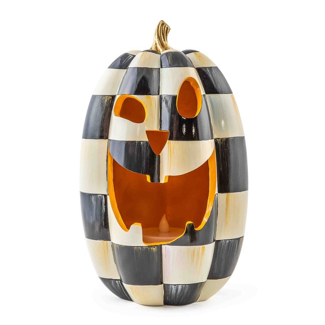 Courtly Check Tall Illuminated Jack O' Lantern image number 2