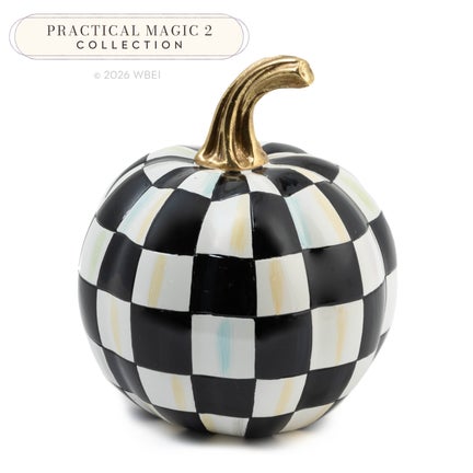 Courtly Check Glossy Mini Pumpkin