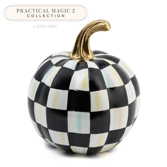 Courtly Check Glossy Mini Pumpkin image number 0