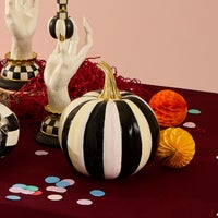 Courtly Stripe Glossy Small Pumpkin