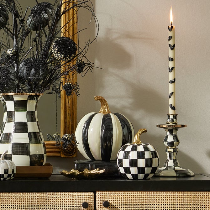 Courtly Stripe Glossy Small Pumpkin image number 7