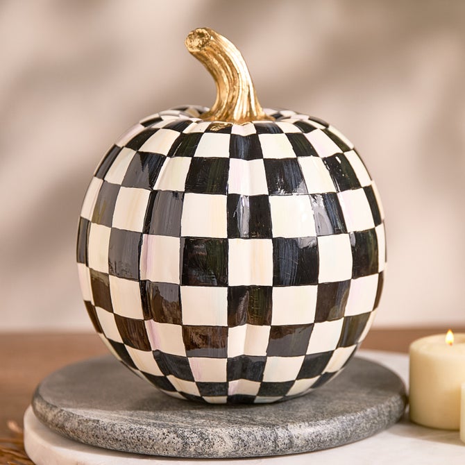Courtly Check Glossy Small Pumpkin image number 3