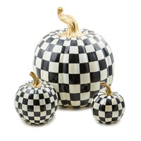Courtly Check Glossy Small Pumpkin