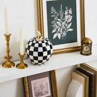 Courtly Check Glossy Small Pumpkin