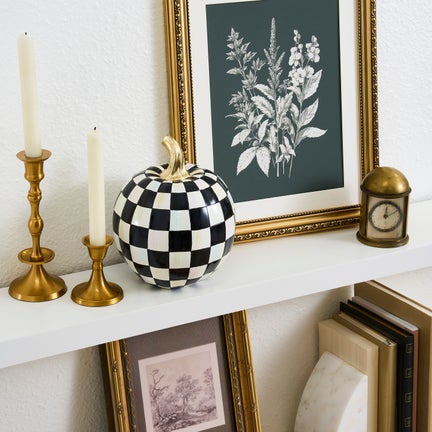 Courtly Check Glossy Small Pumpkin