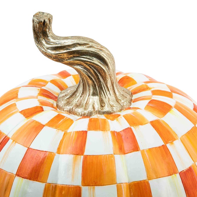 Orange Check Large Pumpkin image number 5