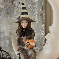 Spellbound Witch & Moon Figure
