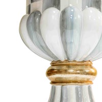 Sterling Check Pedestal Urn